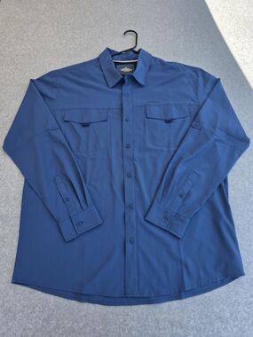 Quicksilver Waterman Long Sleeve Botton Down Shirt Size XXL